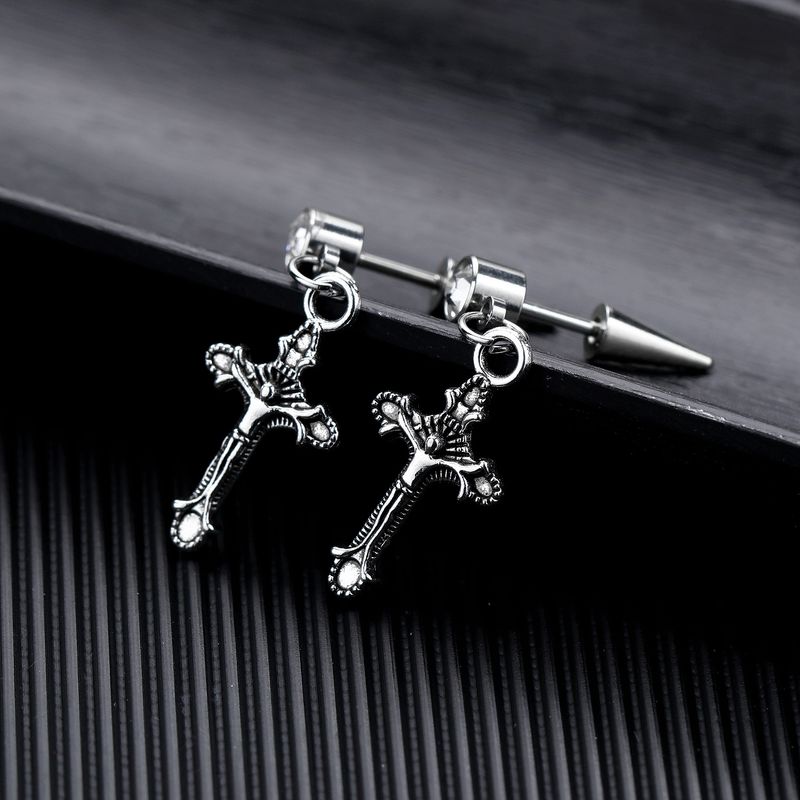 التيتانيوم و الفولاذ المقاوم للصدأ الأزياء هندسية القرط (القرط استيلاد) غرامة مجوهرات Nhop3229-stud-earring