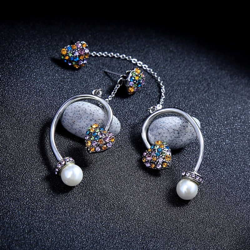 Alloy Fashion Sweetheart Earring  (photo Color)  Fashion Jewelry Nhqd6348-photo-color