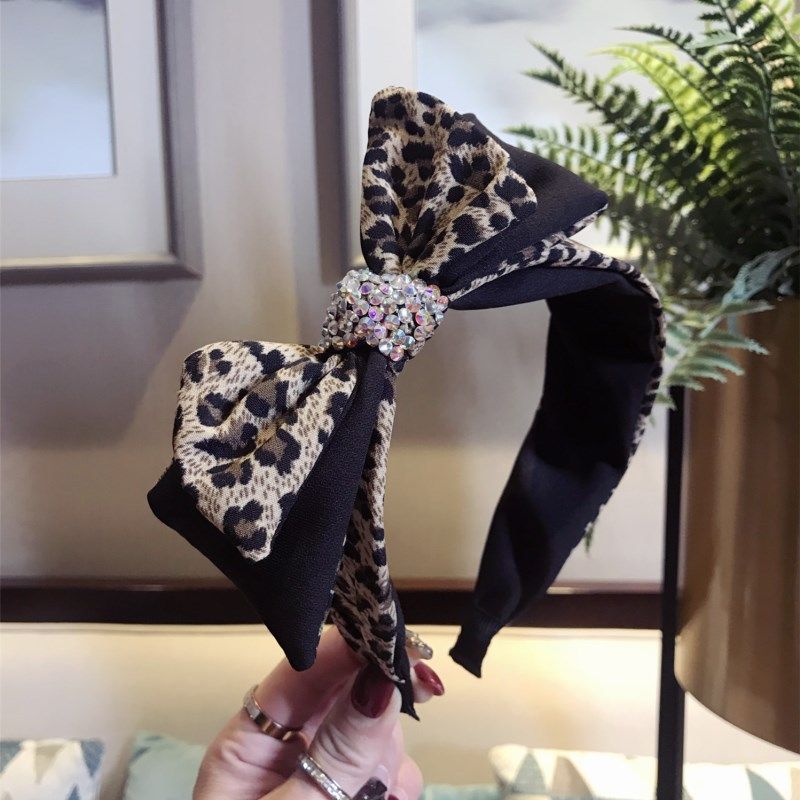 Cloth Korea Bows Hair Accessories  (small Leopard Print)  Fashion Jewelry Nhsm0384-small-leopard-print