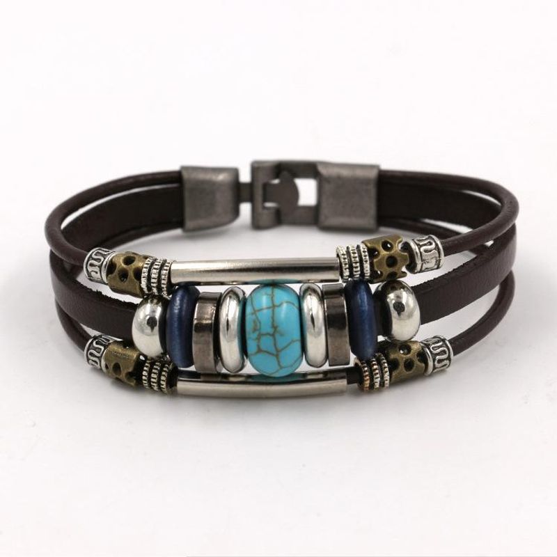 Unisex Geometric Gemstones  Multi-layer Fashion Bracelets &amp; Bangles Hm190411116749
