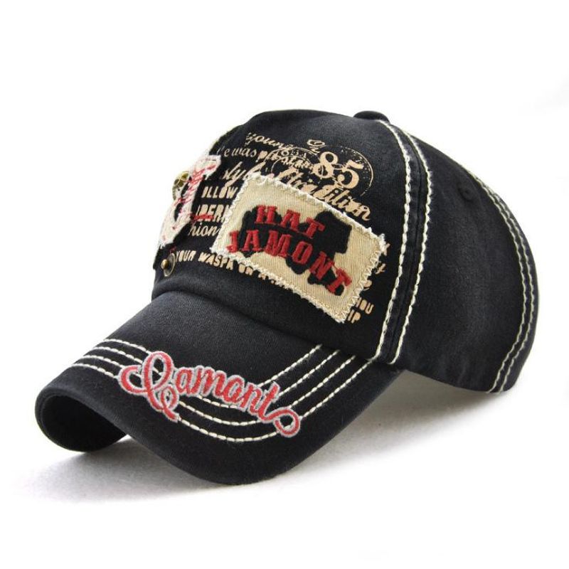 Europe And The United States New Baseball Cap Retro Printing Trend Patch Embroidered Baseball Cap Zl190412116980