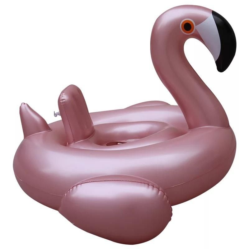 Wanmei En Gros Croix-frontière Rose Flamingo Or Piédestal Anneau Blanc Swan Siège Anneau Bébé De Natation Gonflables Anneau