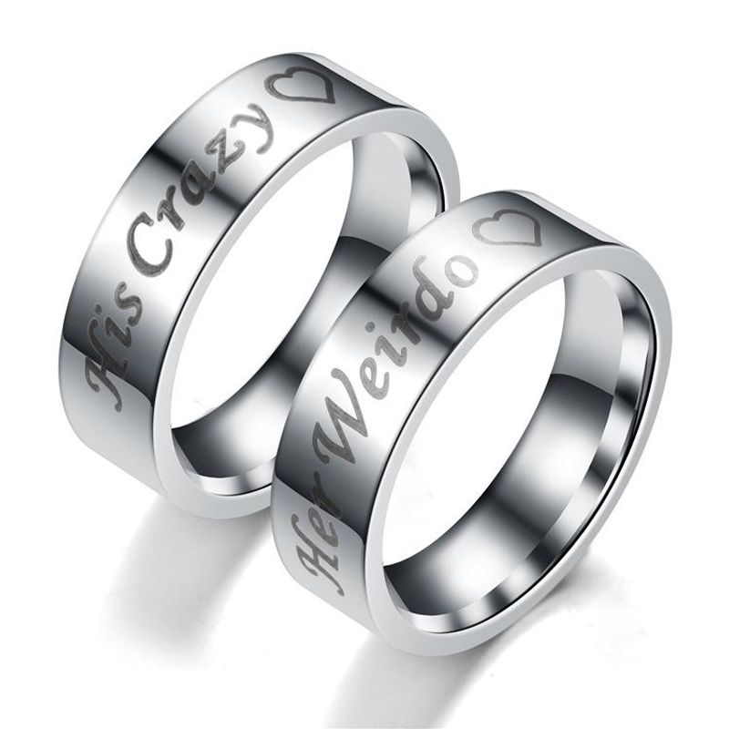 Couple Crown Stainless Steel Rings Tp190418118105