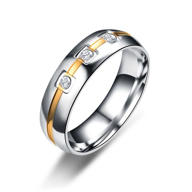 Fabrik Direkt Vertrieb Neue Europäische Und Amerikanische Mode Persönlichkeit Eingelegter Zirkon Ring Exquisiter Drei-diamant-schwanz Ring Großhandel