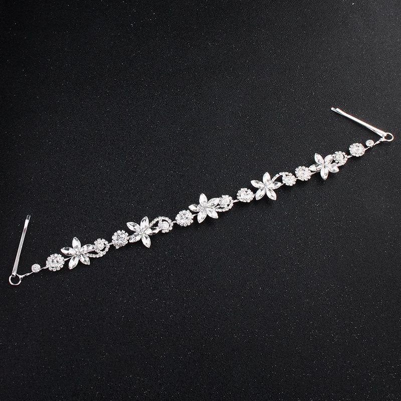 Womens  Exquisite Rhinestone Star Floral Plating Alloy Hair Accessories Hs190418118177