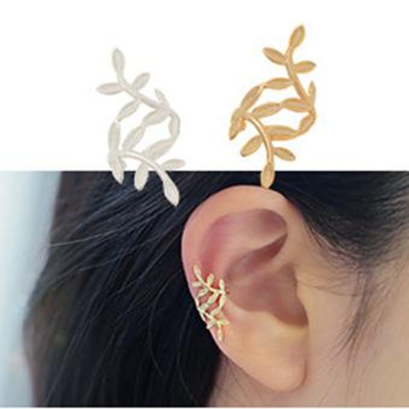 Womens Leaf Plating Real Alloy Plating Alloy Earrings Ms190419118233