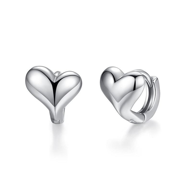 Womens Heart Shaped Copper Earrings Tm190423118857