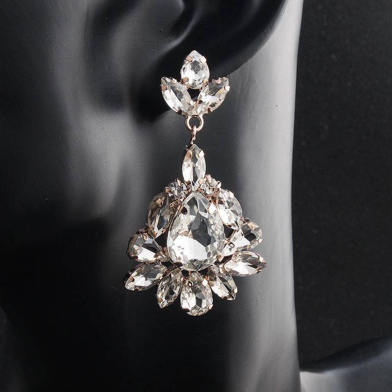 Aleación Floral De Diamante Para Mujer Mi Anino Aretes Hs190423118906