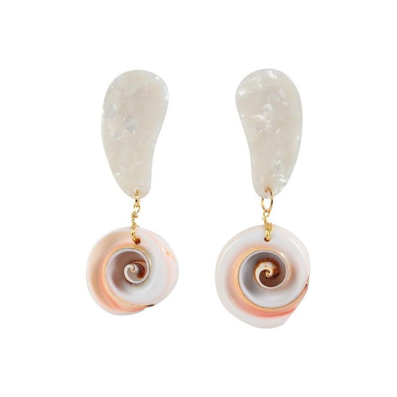 Womens Shell Creative Ocean Wind  Alloy Earrings Ll190426119507