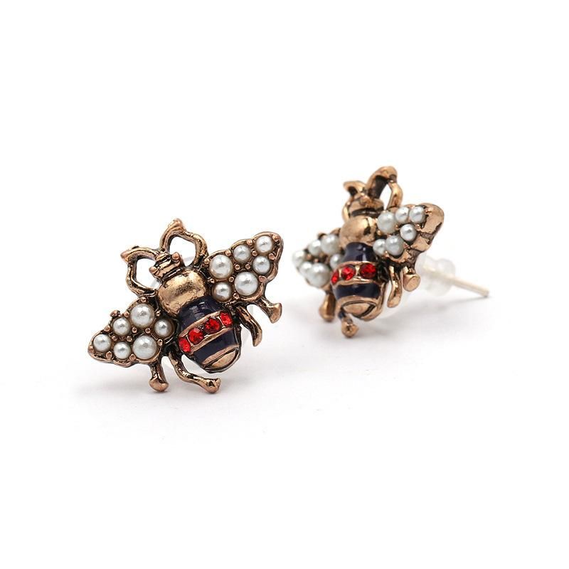 Jujia Neue Europäische Und Amerikanische Kleine Frische Ohrringe Honig Eingelegte Perlen Diamant Ohrringe Ohrringe Grenz Überschreiten Der E-commerce 51195