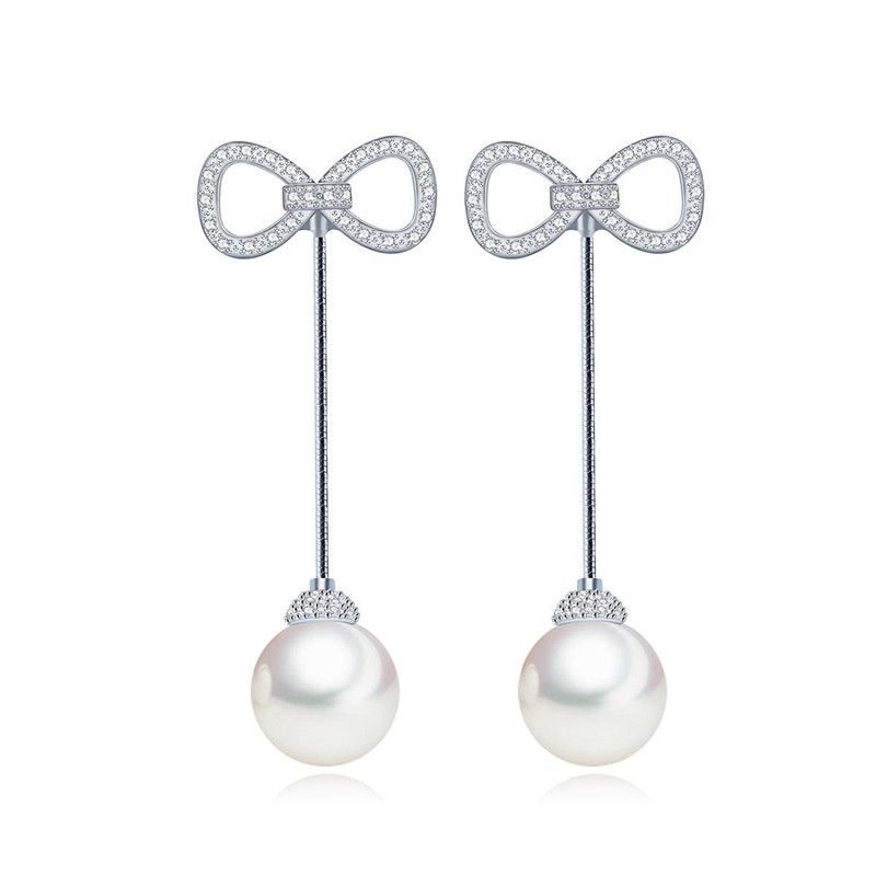 Jinse Love Samen Ohrringe Mode Perlen Ohrringe Bowknot Ohrringe Hersteller Großhandel