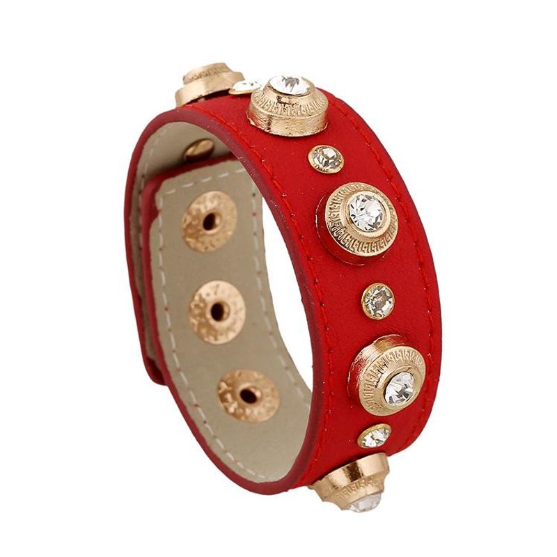 Womens Geometric Leatherette Bracelet Nhpk121383