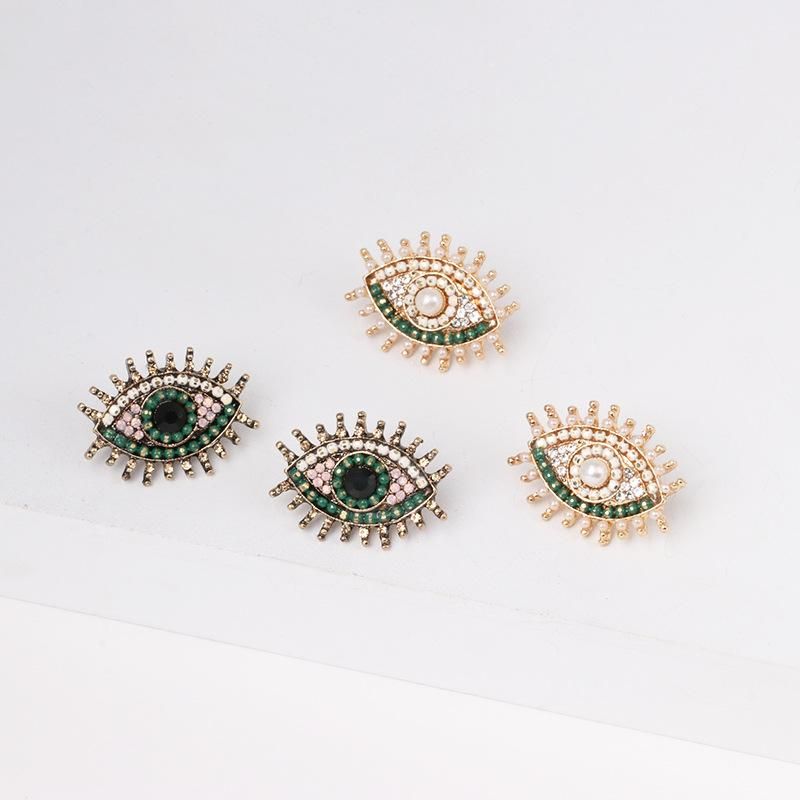 Pendientes De Diseño De Ojo De Perlas De Color Para Mujer De Moda Nhjj121637
