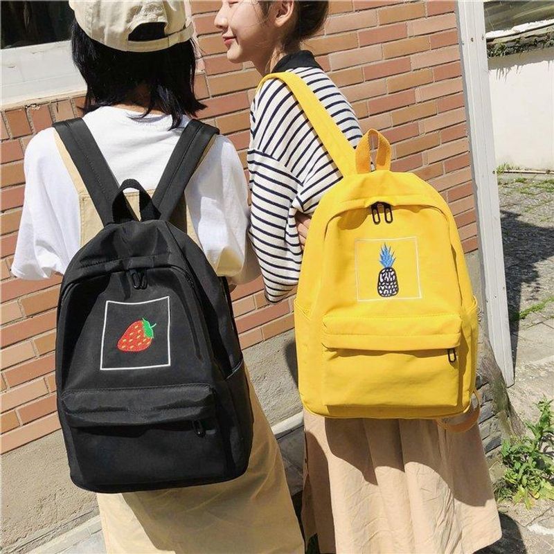 Soft Sister Small Fresh Embroidery Fruit Backpack Nhhx122545
