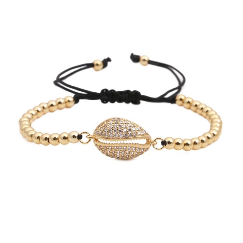 Pulsera Tejida Con Cuentas De Cobre Unisex Nhyl122562