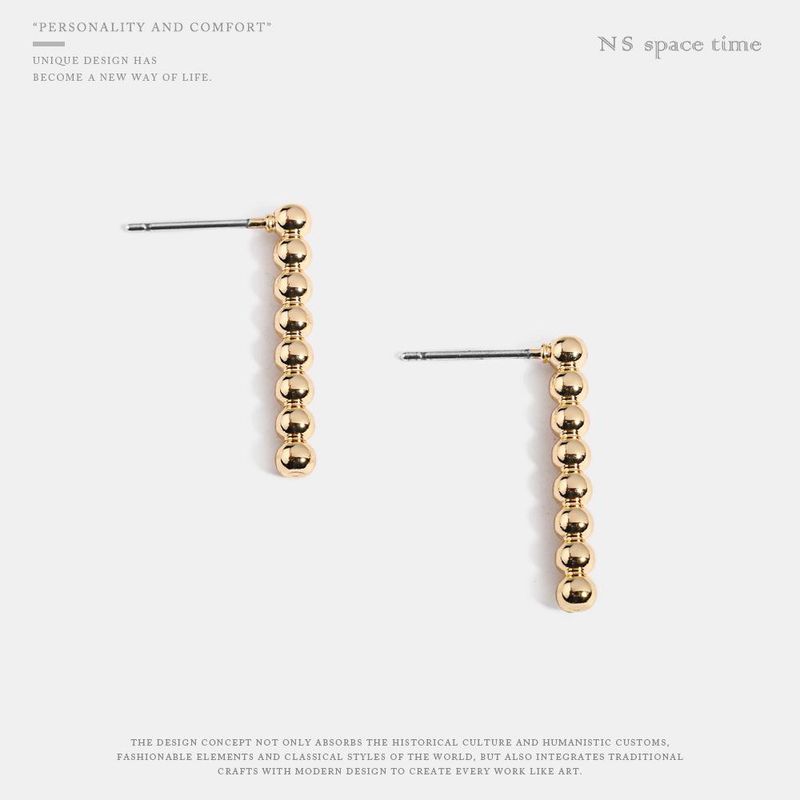 Coréenne Dongdaemun Mode Simple Bâton Boucles D'oreilles Femme Boucles D'oreilles Exclusif Pour La Fourniture Transfrontière Qingdao Ornement Usine Ventes Directes