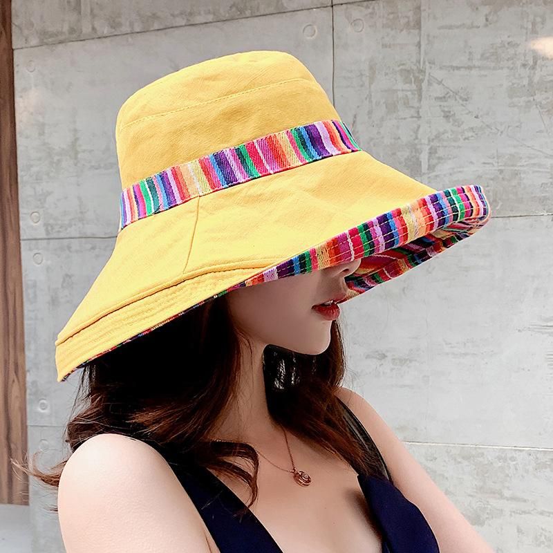 Fashion Casual Double-sided National Wind Big Hat Nhxo123439