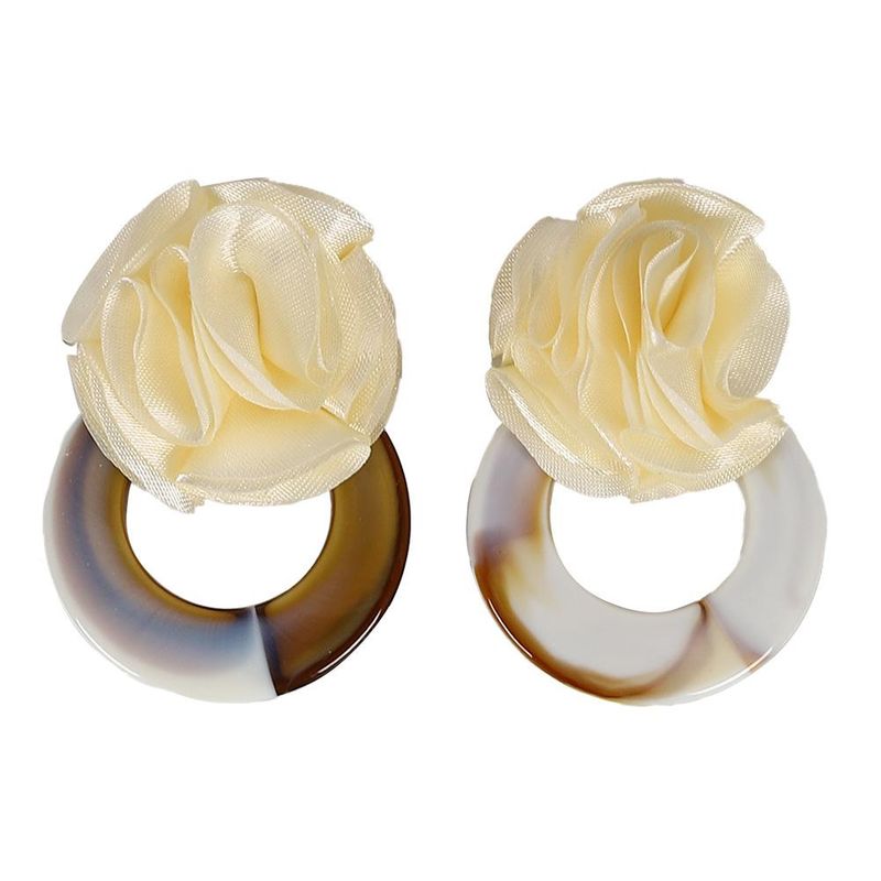 Womens Simple Creative Trend Floral Acrylic Earrings Nhjq124069