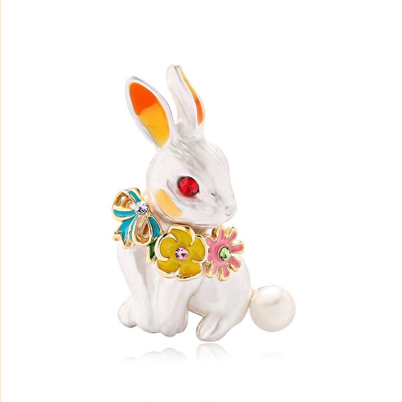 Womens Animal Drip Cute Personality Drip Rabbit  Alloy Brooches Dr190505120189