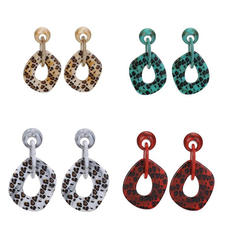 Womens Geometric Fashion Plastic Resin Earrings Nhll120612