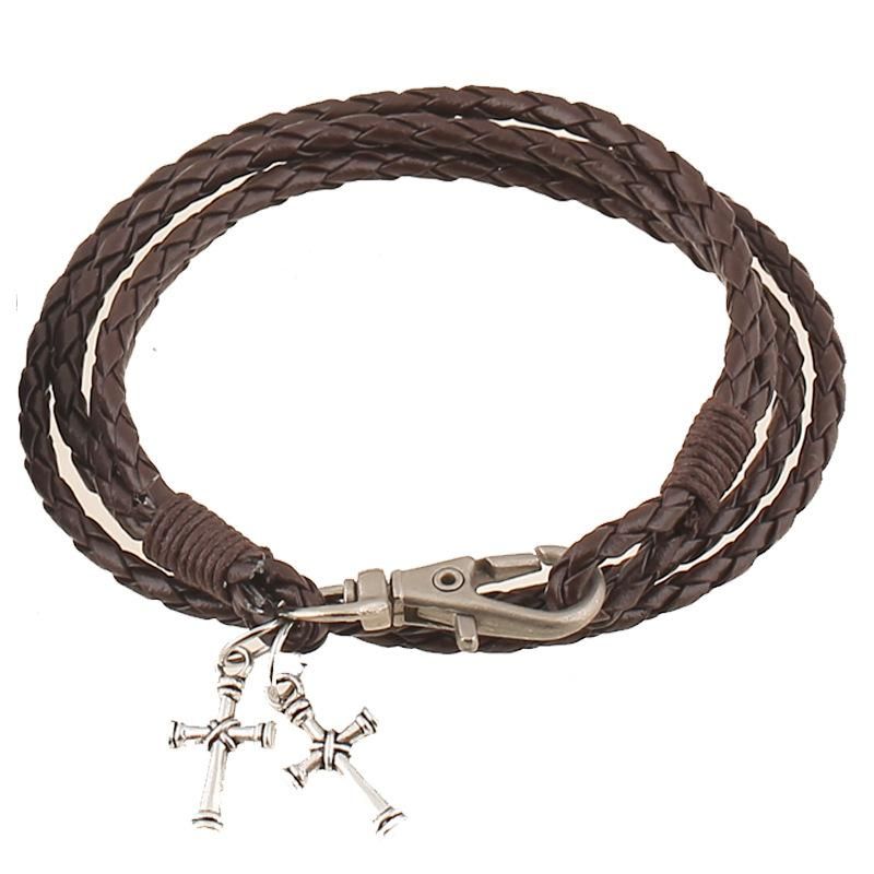 Unisex Geometric Artificial Leather Hand Made  Bracelets &amp; Bangles Nhpk120786