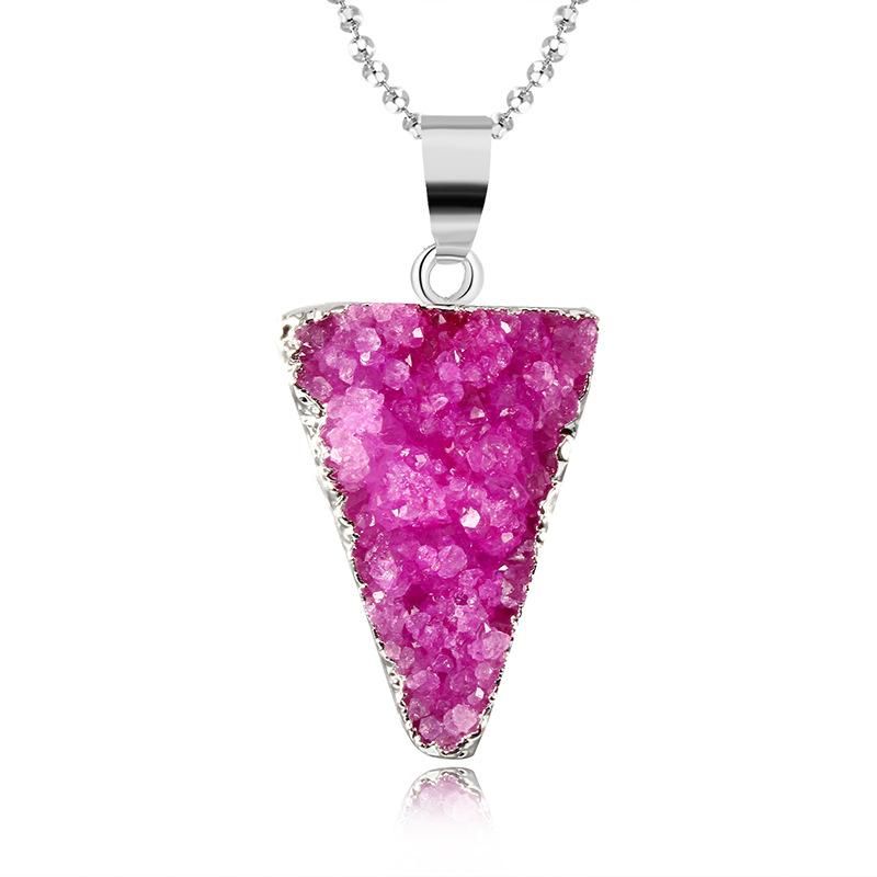 Stylish And Exquisite Natural Stone Imitated Crystal Necklace Nhgo125178