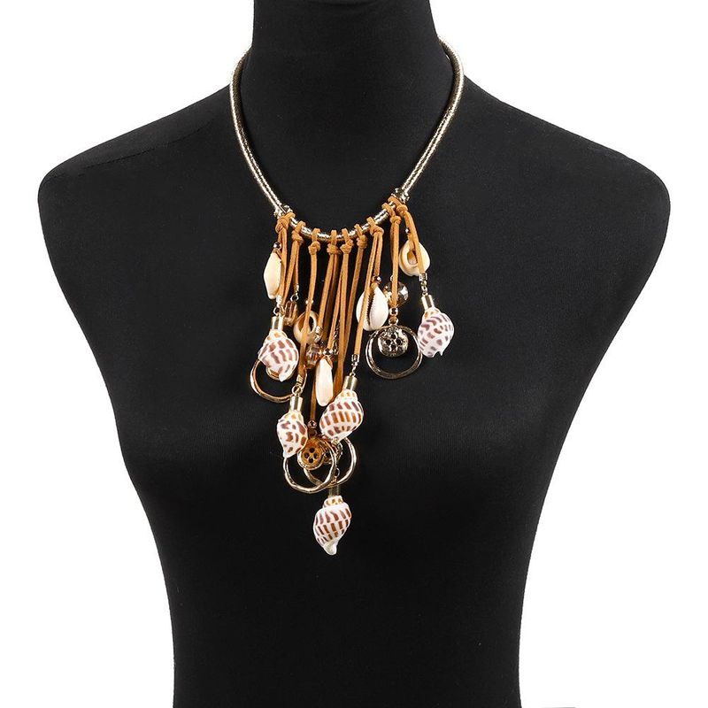 Trend Creative Shell Scallop Conch Combination Necklaces Nhjq126490