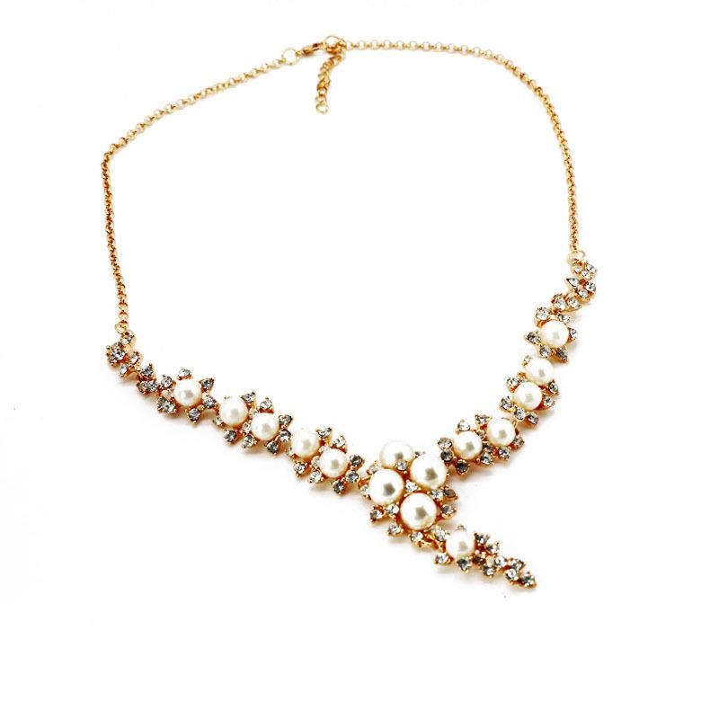Womens Wild Temperament Beads Drill Short Necklaces Nhom126560