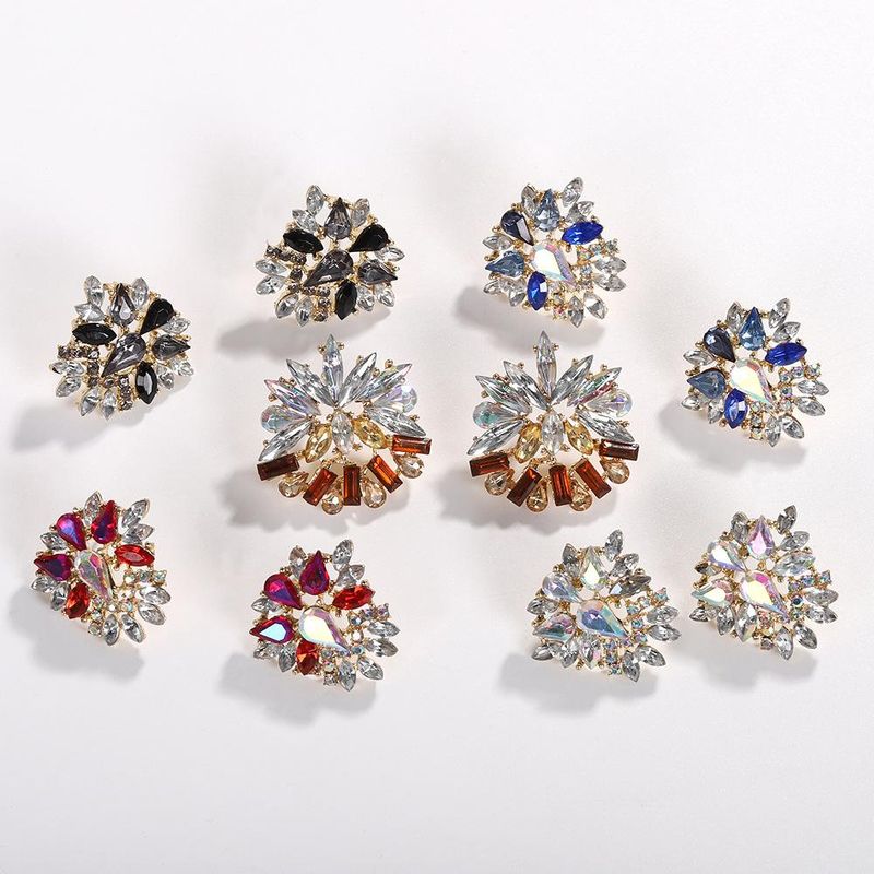 Pendientes De Diamantes De Imitación De Circón De Color Geométrico Para Mujer Nhjq126713