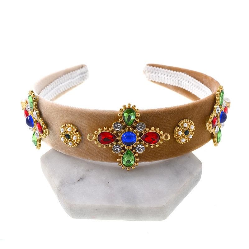 Womens Floral Plating Alloy Hair Accessories Nhnt127323
