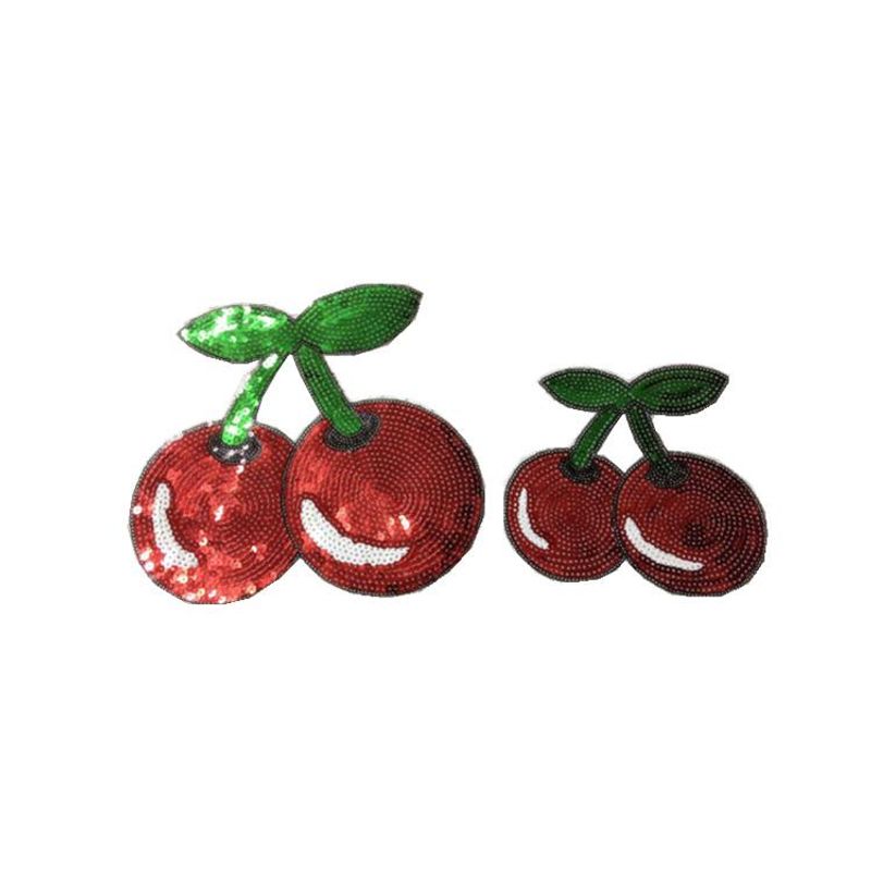 Cute Cherry Cloth Stickers Sequins Embroidered Cloth Stickers Nhlt127512
