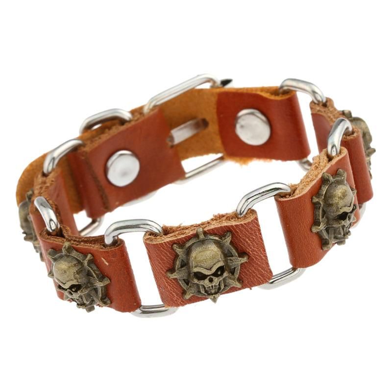 Punk Taro Leather Bracelets &amp; Bangles Nhpk127705