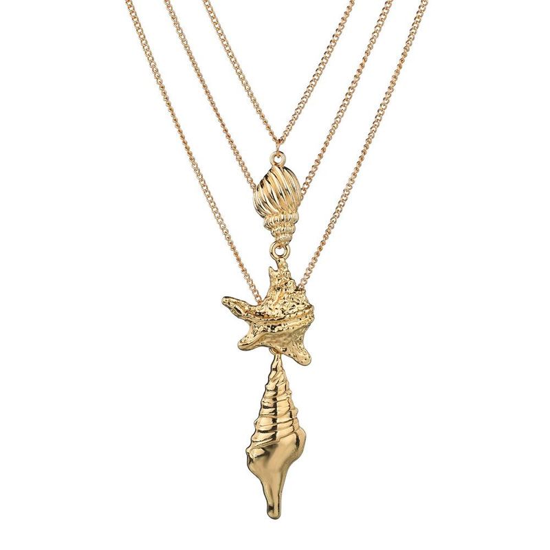 Womens Conch Starfish Plating Alloy Necklaces Nhbq127762