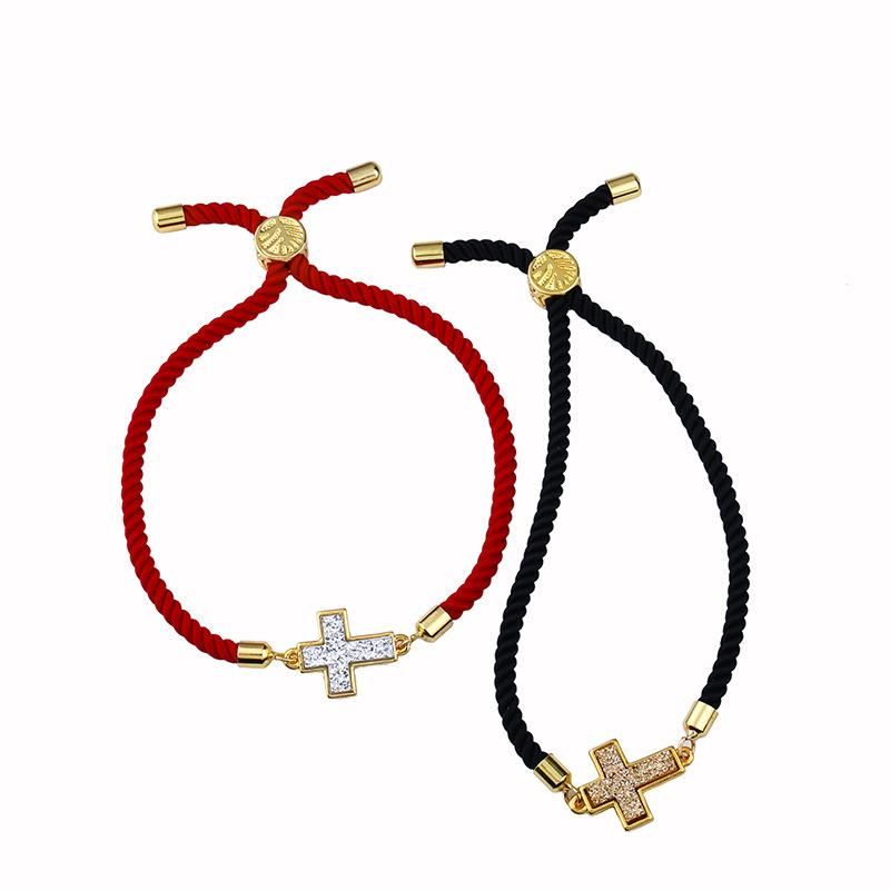 Classic Cross Jewelry Pull Red Rope Nhas128382