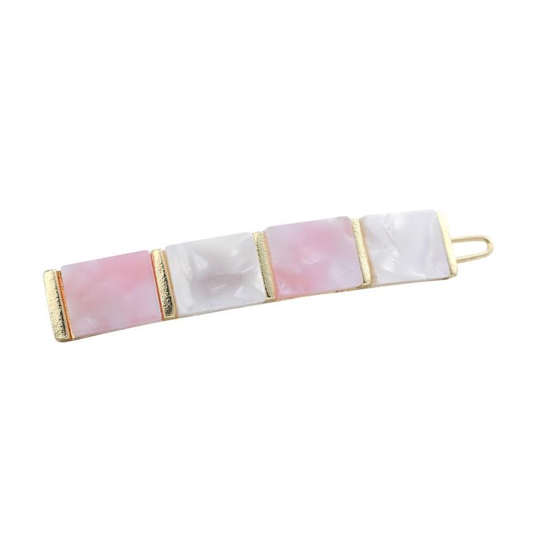 Womens Square Plating Acrylic Hair Accessories Nhll129275