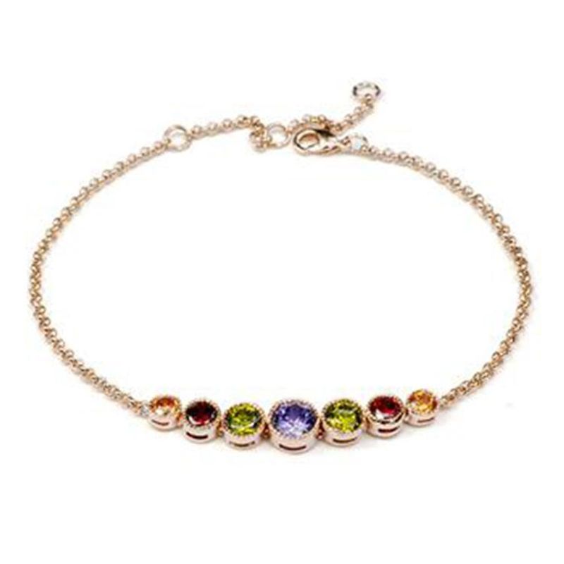 Koreanische Mode Exquisites Kleines Kreis Kristall Armband Elegantes Temperament Göttin Zubehör 370170