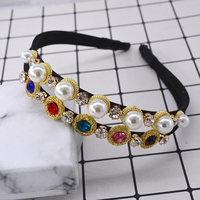 Court Retro Geometric Plating Alloy Hair Accessories Nhnt125272