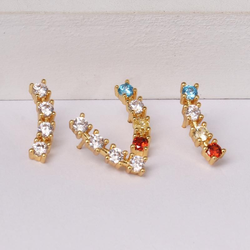 Womens Rhinestone Alloy Earrings Nhjj130355