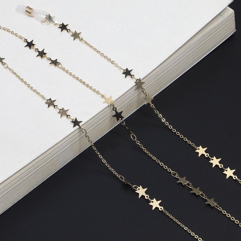 Fashion Simple Handmade Copper Star Glasses Chain Nhbc133126