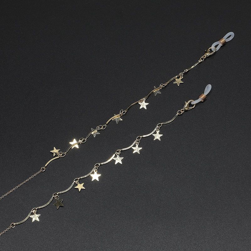 Personality Star Glasses Hanging Chain Necklace Nhbc133137