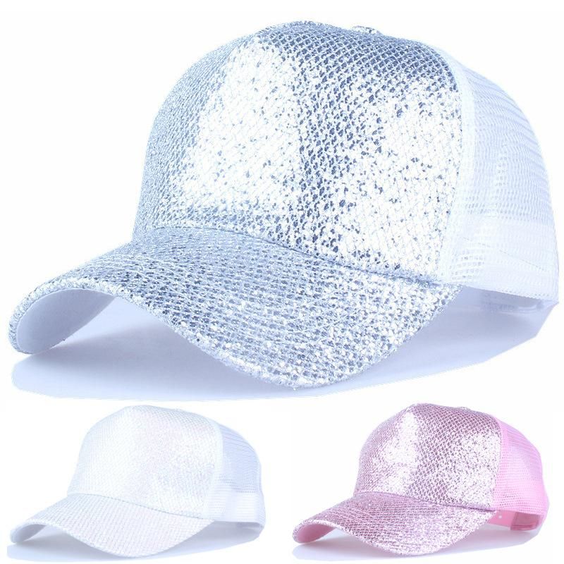 Chapeau Femelle Casquette De Baseball D'été Mode Coréenne À La Mode Paillettes Casquette Extérieure Hip Hop Chapeau Chapeau De Soleil Printemps Et Automne D'été