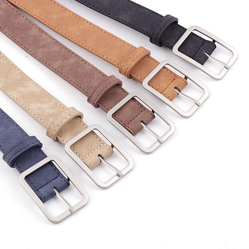 Fashion Woman Leather Metal Buckle Belt Strap For Dress Jeans Nhpo134125