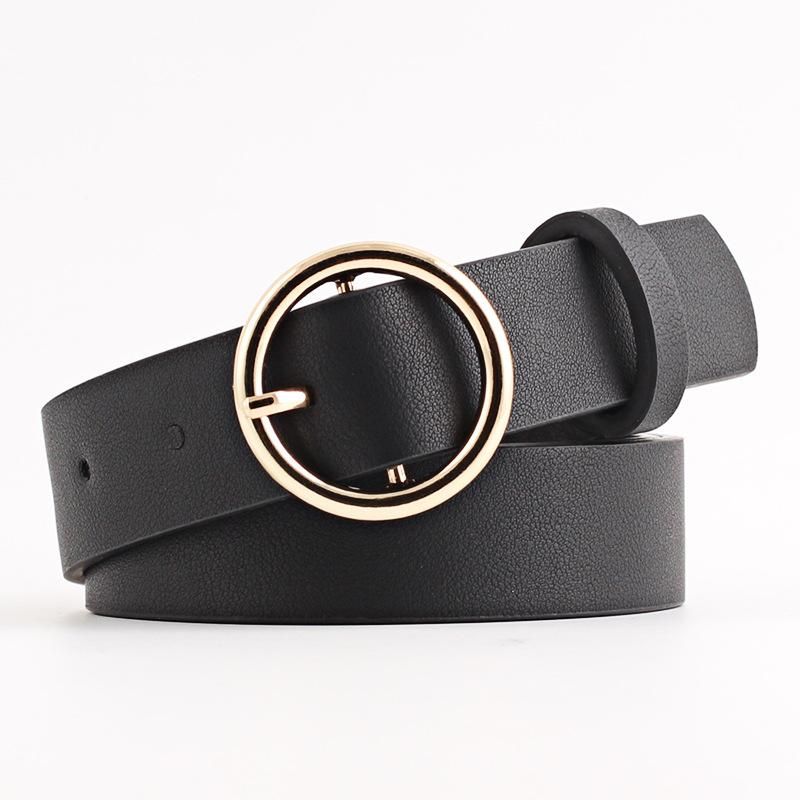 Fashion Woman Imitation Leather Pin Buckle Belt Strap For Jeans Multicolor Nhpo134263