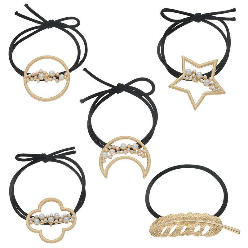 Fashion Beads Geometric Round Star Leaf Alloy Hair Accessories Nhhn134497