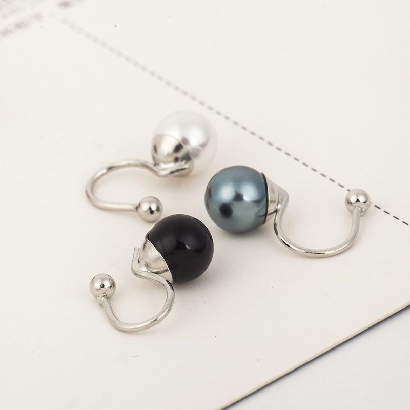 Wholesale Jewelry 1 Piece Simple Style U Shape Alloy Artificial Pearls Ear Clips