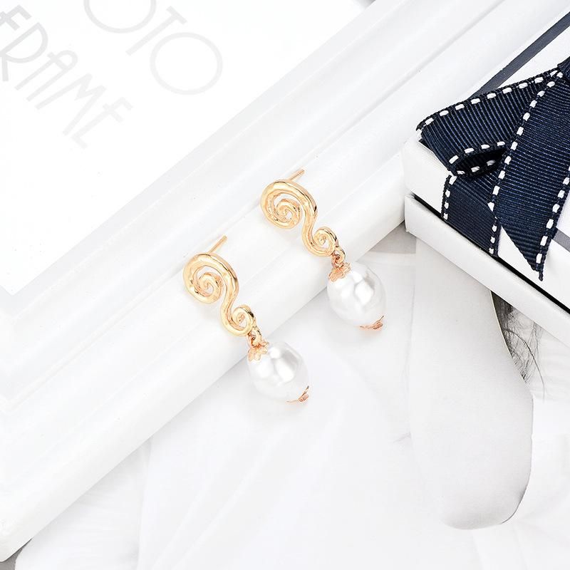 Korean Version Of The Beads Pendant Zinc Alloy Earrings Nhxs136347