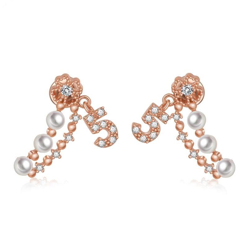 Fashion Aaa Zircon Exquisite Bead Earrings Nhtm136947