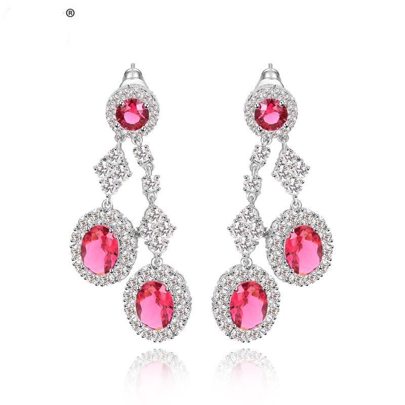 Temperament Korean Aaa Zircon Earrings Nhtm136995