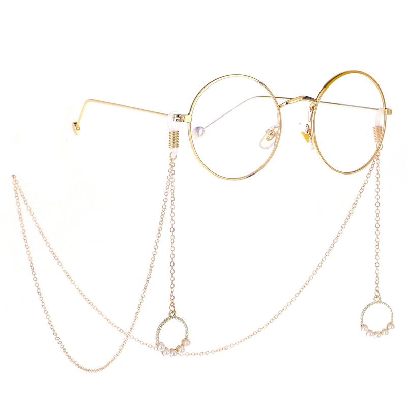 Fashion Metal Beads Glasses Chain Alloy And Alloy Nhbc137151