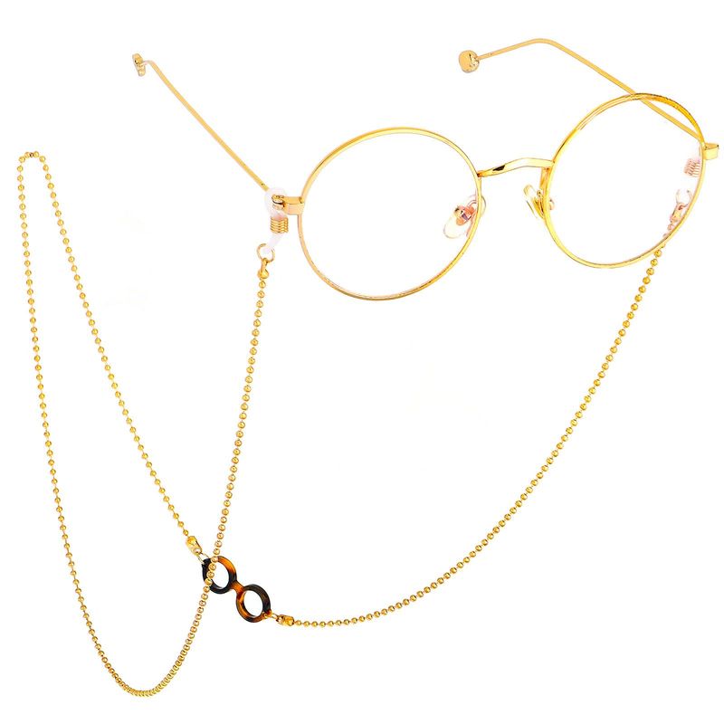 Acetate Leopard Glasses Chain Alloy  Alloy Nhbc137211